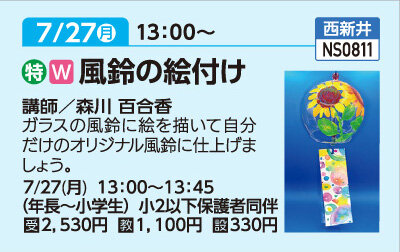 風鈴の絵付け