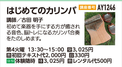 はじめてのカリンバ
