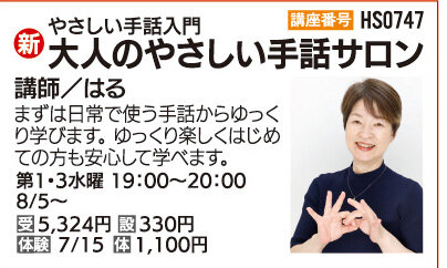 やさしい手話入門大人のやさしい手話サロン