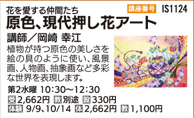 原色、現代押し花アート