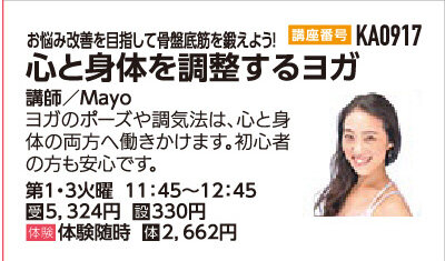 心と身体を調整するヨガ