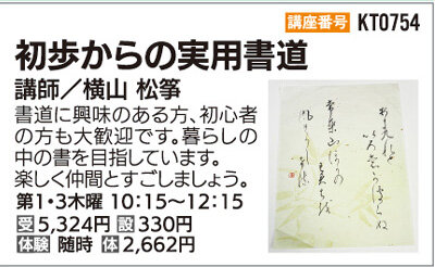 初歩からの実用書道