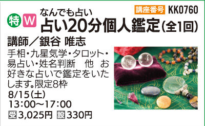 占い20分個人鑑定（全1回）