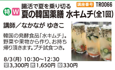 夏の韓国薬膳　水キムチ