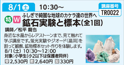 鉱石実験と標本