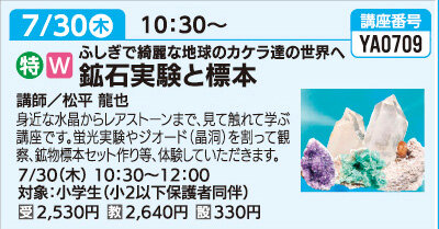 鉱石実験と標本