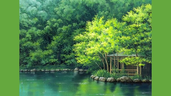 ポスターカラーで描く 美しい風景