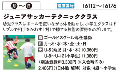 ゴールドスクール「サッカーテクニック」