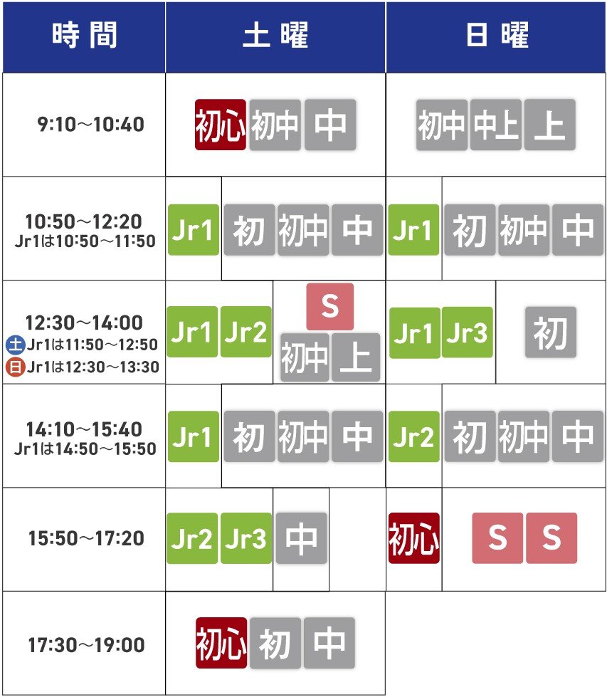 タイムテーブル