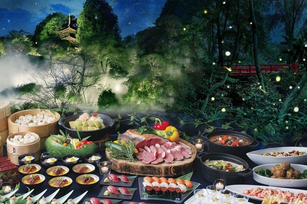 初夏の風物詩 ホテル椿山荘 東京 ほたるの夕べ ディナービュッフェ