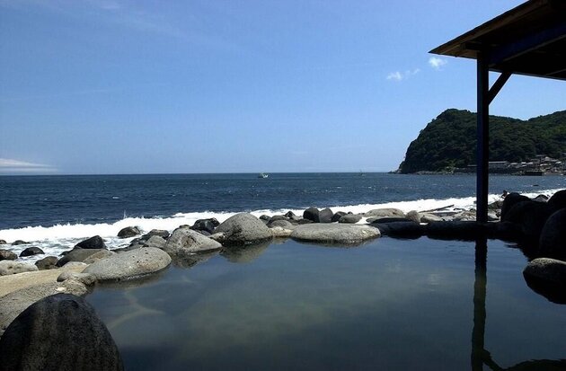 ~波打ち際の露天風呂~<br />東伊豆・北川温泉「つるや吉祥亭」宿泊プラン
