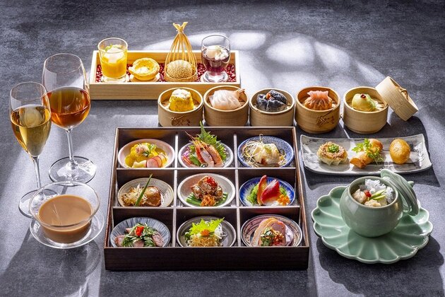 ヒルトン東京 中国料理「王朝」3種の中国茶飲み放題付き!点心食べ放題プレミアム点心ランチ